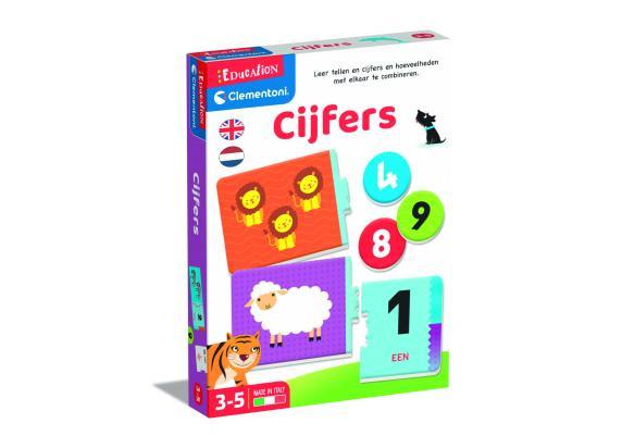 Clementoni - Leren tellen - Voelbare cijfers - Dieren tellen - Alleen of samen spelen - Educatief Speelgoed - 3-5 jaar