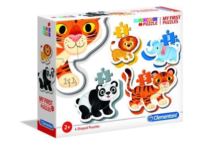 Clementoni - Puzzel - My First Puzzle - Wild Animals - 14 Stukjes - Puzzel Voor Kinderen - Vanaf 2 Jaar