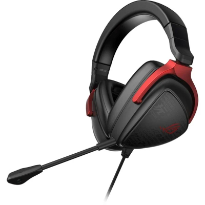 ASUS ROG Delta S Core over-ear gaming headset (Zwart/rood, Pc, PlayStation 4, PlayStation 5, Xbox One, Xbox Series X|S, Nintendo Switch)