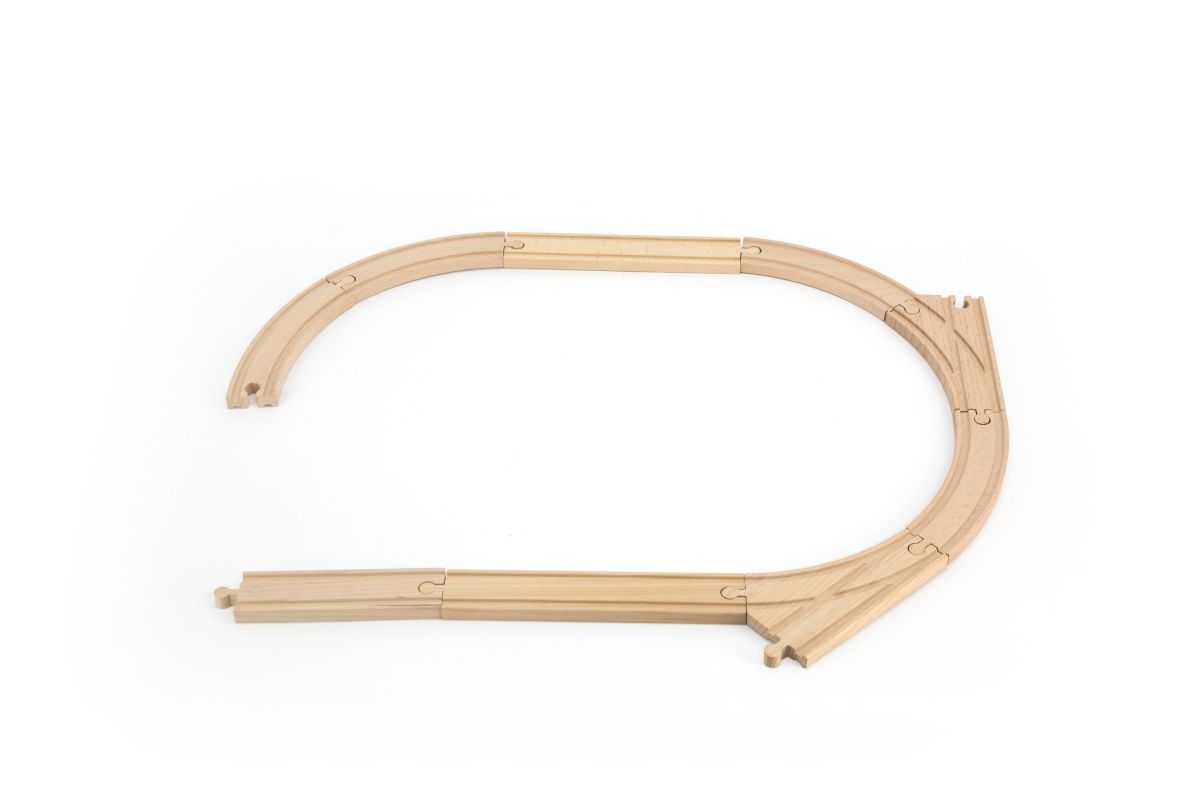 Tryco Houten Treinbaanset - Uitbreiding Rails TR-353077