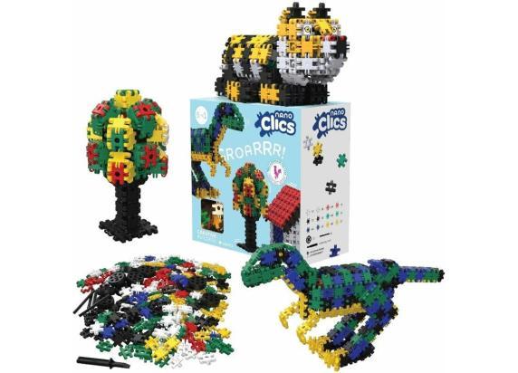 Nano Clics – Creative Builders 500 Piece Set – 5 in 1 Bouwblokken – SPEELGOED Gemaakt Van 100% RECYCLED Plastic – Speelgoed 8, 9, 10, 11, 12 jaar – Constructie Speelgoed