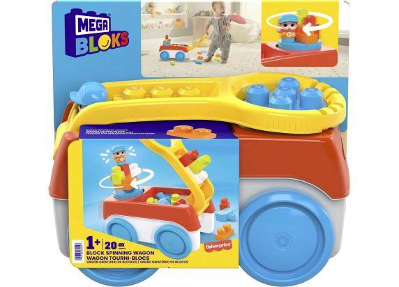 MEGA Bloks Bouwsteenwagen - 20 blokken - Trekwagen speelgoed