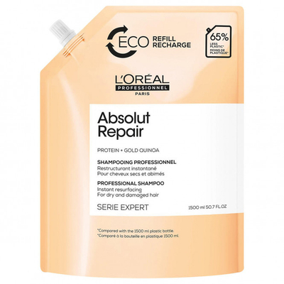 L'Oreal SE Absolut Repair Gold Quinoa Shampoo Refill - 1500 ml