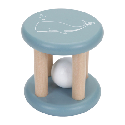 Little Dutch Ocean Houten Rammelaar Roller Blue