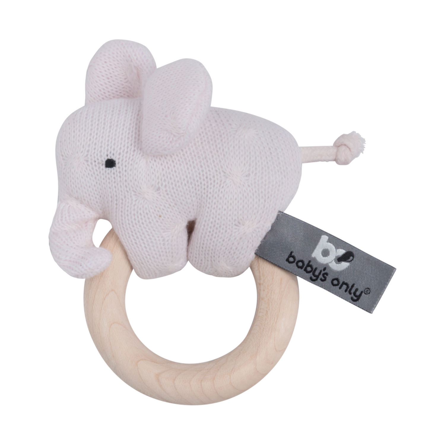 Baby's Only Olifant Houten Rammelaar Classic Roze