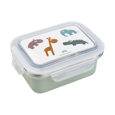 Done by Deer Metal lunch box Deer friends Green