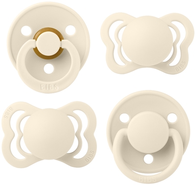 BiBS - Try it Collection - Fopspenen - Maat 1 - Ivory - 4 stuks