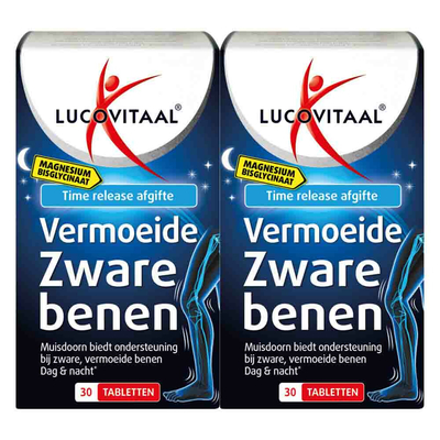 2x Lucovitaal Magnesium Vermoeide Zware Benen 30 tabletten
