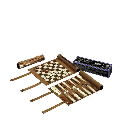 Philos Backgammon, schaak- en dam reisset rol Backgammon-, schaak- en damreisset (rol)