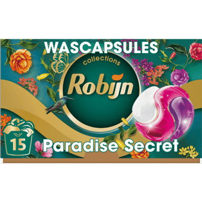 Robijn Paradise Secret  wascapsules gekleurde was - 15 wasbeurten