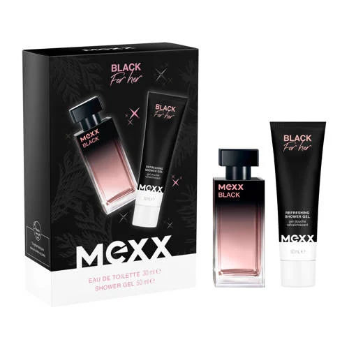 Mexx geschenkset Black Woman - eau de toilette 30 ml + showergel 50 ml