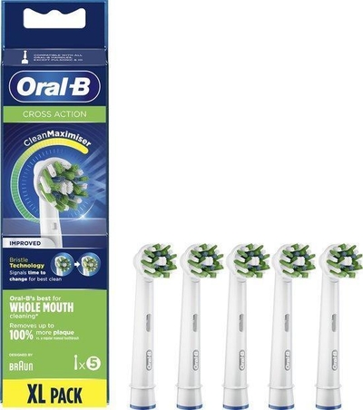 Oral-B CrossAction  opzetborstels - 5 stuks