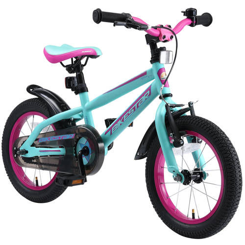 BikeStar Urban Jungle kinderfiets 14 inch turquoise