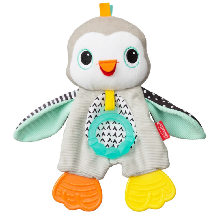 Knuffeldoekje Bijtring Infantino Cuddly Teether Penguin