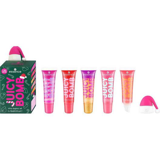 Essence Lipgloss JUICY BOMB Xmas Edition Glimmende Set Dames 10 ml