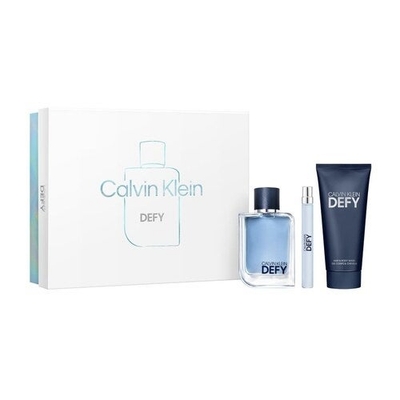 Defy Gift Set Edt 100 Ml, Miniature Edt 10 Ml And Shower Gel For Body And Hair 100 Ml
