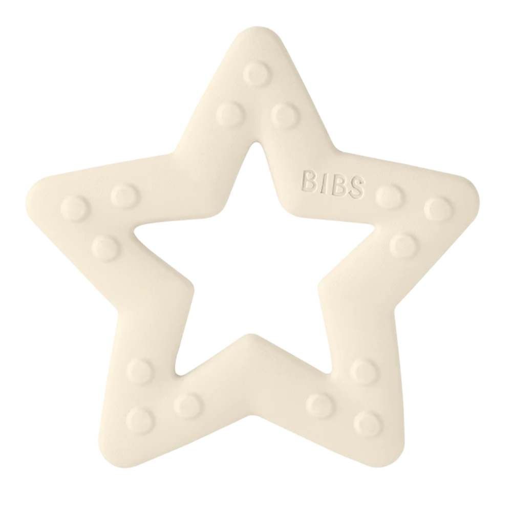 BIBS Baby Bitie Bijtring Star Ivory