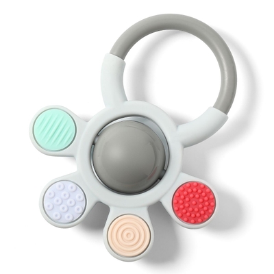 Baby Ono Ortho Grijs Rammelaar Bijtring 488