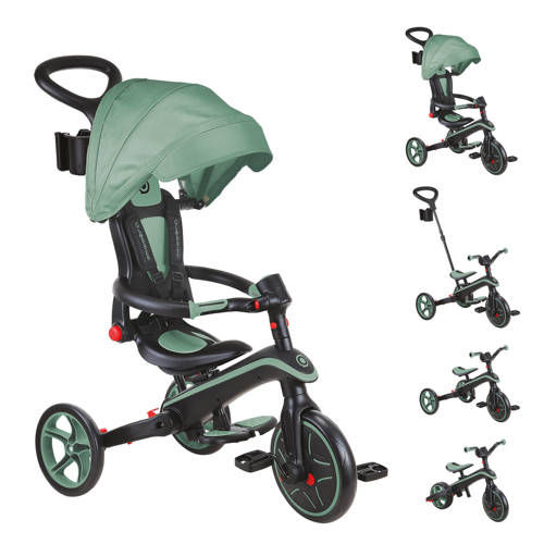 Globber Trike Foldable 4 in 1 Olive