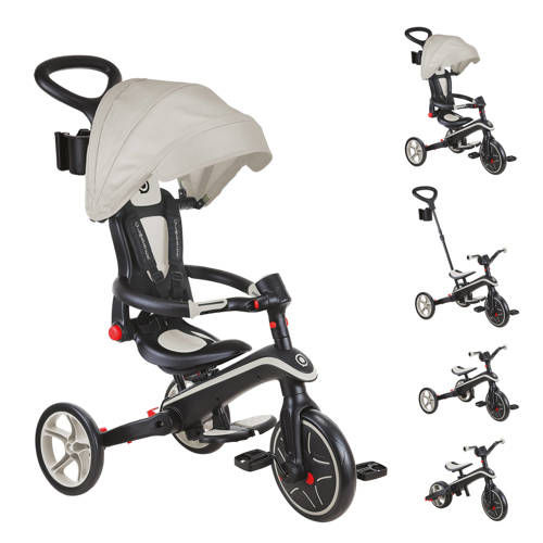 Globber Trike Foldable 4 in 1 Taupe