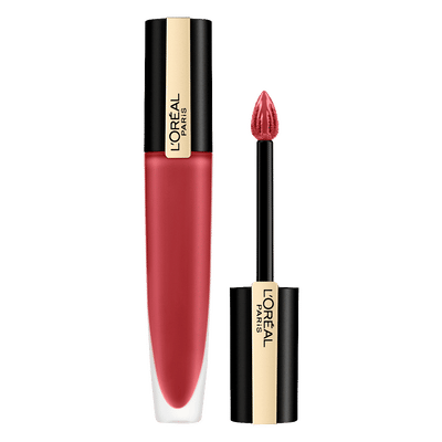 L'Oréal Paris Rouge Signature Lipstick 129 I Lead Matte Roze Lippenstift 7 ML