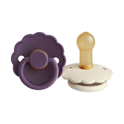 FRIGG Daisy Fopspeen - 6-18 Mnd - 2 Stuks - Violet Dream / Cream