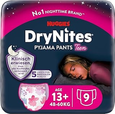 Huggies DryNites Pyjama Pants meisjes 8-15 jaar - 27 stuks