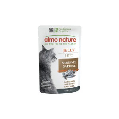 Almo Nature HFC Jelly sardines natvoer kat (55 g) 48 x 55 g- natvoer katten