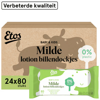 Etos Baby Lotion Mild billendoekjes - 1920 stuks