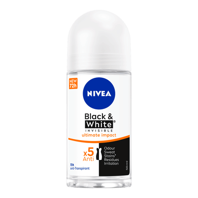 Nivea Black & White Invisible Ultimate Impact Deoroller 50ML