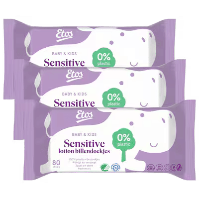 Etos Baby Lotion Sensitive billendoekjes - 240 stuks