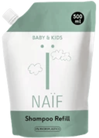 Naïf Voedende Shampoo voor Baby & Kids Navulverpakking - 500 ml