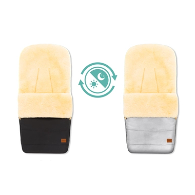 Winter Voetenzak Kinderwagen & Buggy - Reflecterend - Teddyvoering - Waterafstotend & Winddicht - Lamsvacht Medicinaal Gelooid - Fillikid
