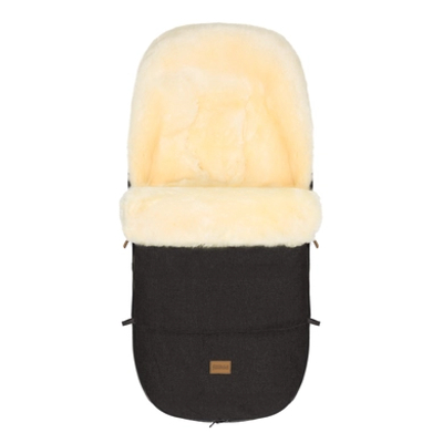 fillikid Style Wintervoetenzak Makalu lamsvel ebbenhout