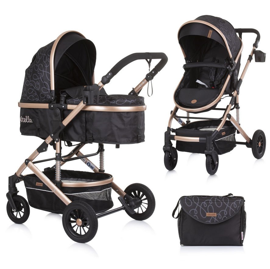 Kinderwagen Chipolino Estelle Ebony 2-in-1