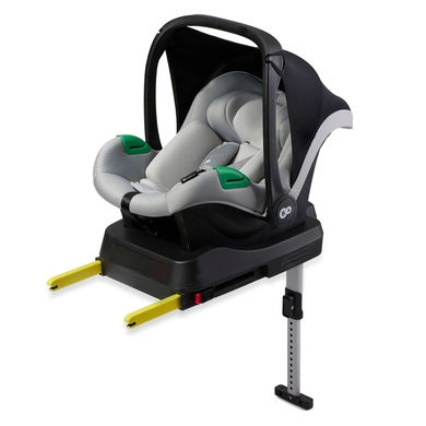 Kinderkraft i-Size MINK PRO autostoel Kinderzitje 40-75 cm met MINK FX basisstation grijs