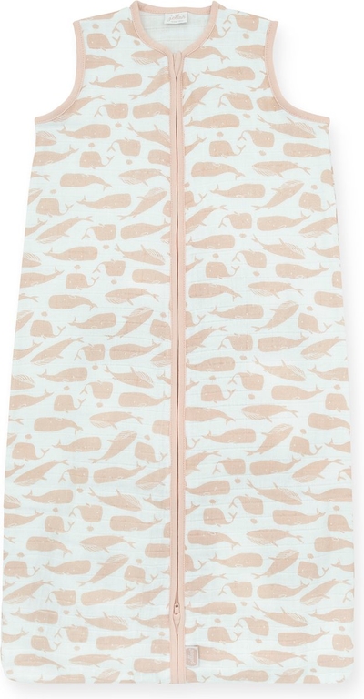 Jollein Zomerslaapzak Baby Hydrofiel 90cm Whales - Pale Pink