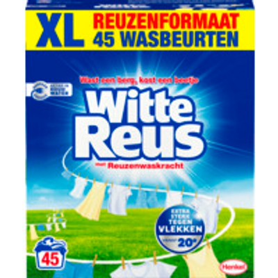Witte Reus  waspoeder witte was - 45 wasbeurten