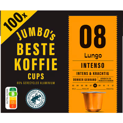 Jumbo's Lungo Intenso Koffiecups 100 Stuks