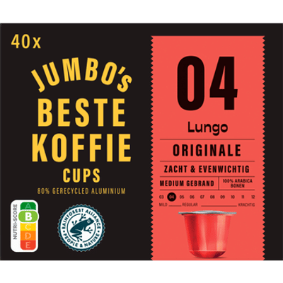 Jumbo's Lungo Originale Koffiecups 40 Stuks