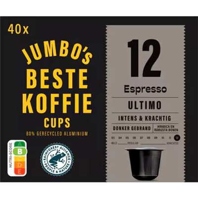 Jumbo's Espresso Ultimo Koffiecups 40 Stuks