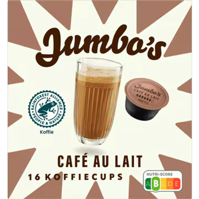 Jumbo's Café au Lait Koffiecups 16 Stuks