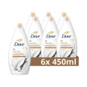 Dove Caring Bath Calming Sheaboter & Vanille Badschuim - 6 x 450 ml