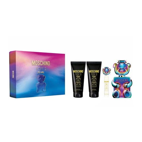 Moschino Toy 2 Pearl Giftset - 100 ml eau de parfum spray + 10 ml eau de parfum spray + 100 ml showergel + 100 ml bodylotion - cadeauset voor dames