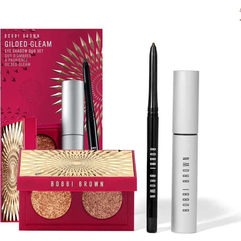 Bobbi Brown Holiday Gilded Gleam Eye Shadow Duo Set Gift Set  (voor Perfecte Uitstraling )