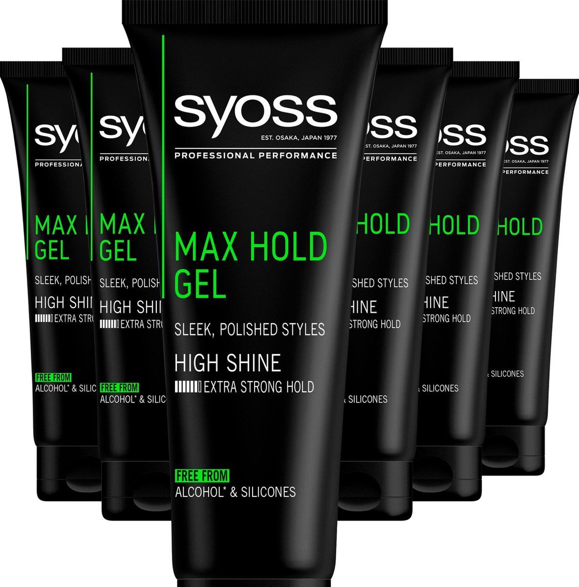 SYOSS - Max Hold Gel - Haargel - Haarstyling  - 6 x 250 ml