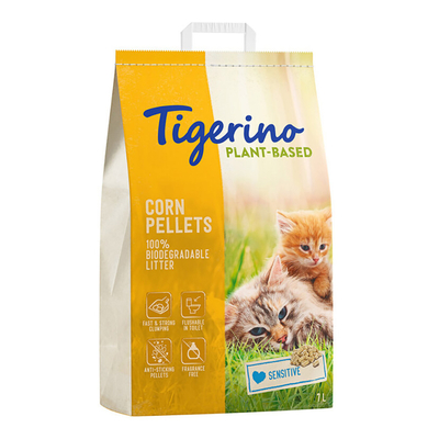 Tigerino Plantaardig kattenbakvulling 7L 100% biologisch afbreekbaar