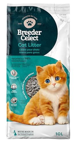 Breeder Celect kattenbakvulling van gerecycled papier 10L