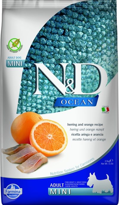 N&D Ocean hondenvoeding Haring small breed 2,5 kg hondenbrokken