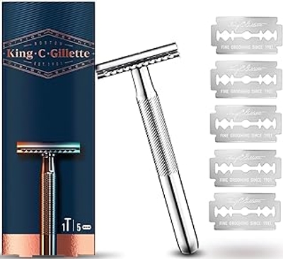 Gillette King C. Gillette Double Edge scheersystemen - 5 stuks